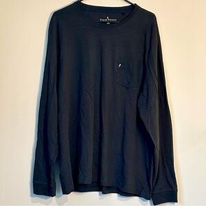 Tailor Vintage Men's Black Long Sleeve Pocket Shirt - Size: XXL